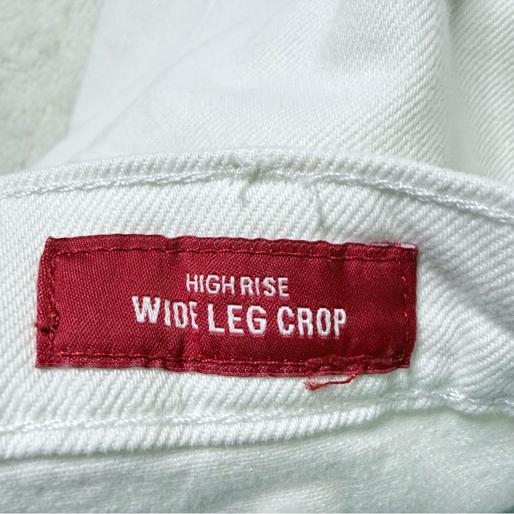 Lucky Brand Women’s Clean White High Waist Crop Wide Leg Jeans - Sz 10/30, NWT - Picture 8 of 16